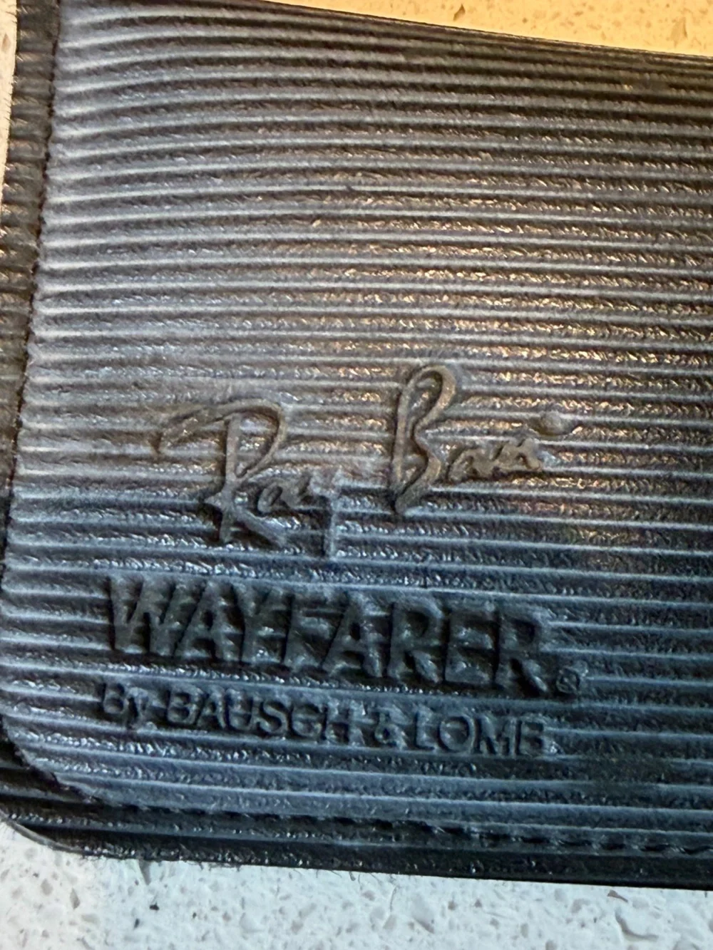 Ray-Ban vintage bl wayfarer max Tortoise Brown Patterned Sunglass Arms